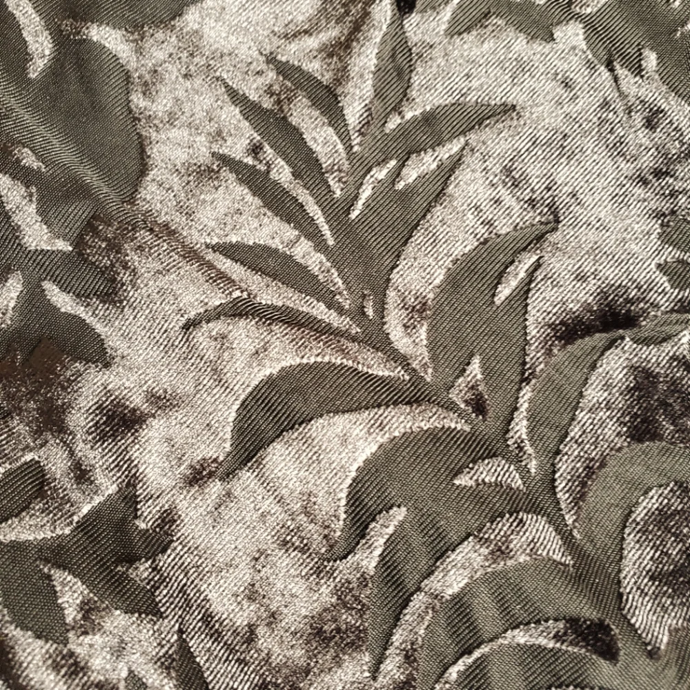 Premise Black Burnout Velvet Floral Long Sleeve Top Size S - Picture 3 of 6